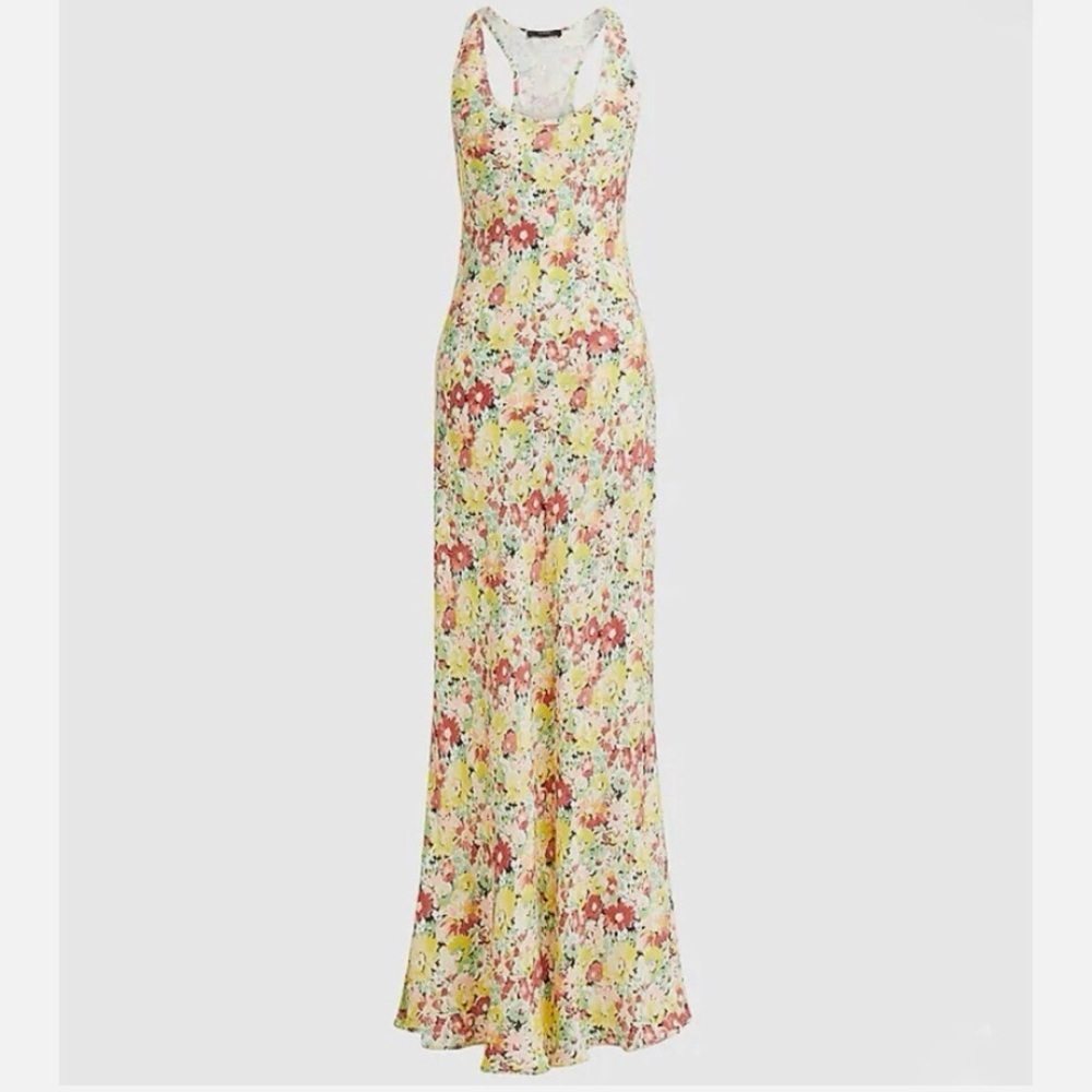 New J. Crew Alicia Cupro-blend Racerback Slip Dress In Painterly Floral Size 6 - Picture 3 of 8